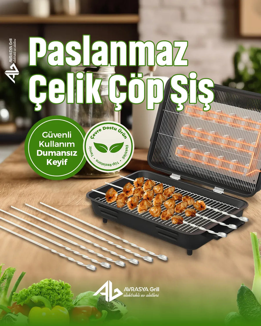 Paslanmaz Çelik Çöp Şiş — görsel 1